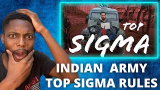 INDIAN ARMY BEST SIGMA RULE REACTION ft Major Vivek Jacob Rashtriya Rifles [upl. by Deck]