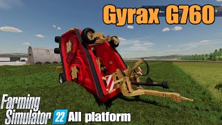 Gyrax G760  FS22 mod for all platforms [upl. by Guillemette]