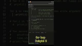 Python Kurs 12  for loop Beispiel 22 mp4 [upl. by Ydnak]