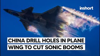 Chinese scientists drilled holes in a plane wing to reduce sonic booms  InShort [upl. by Dorwin130]