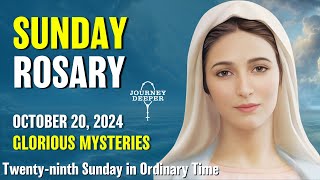 Sunday Rosary Glorious Mysteries of the Rosary 💙 October 20 2024 VIRTUAL ROSARY [upl. by Loesceke]