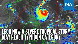 Leon now a severe tropical storm may reach typhoon category [upl. by Acie]