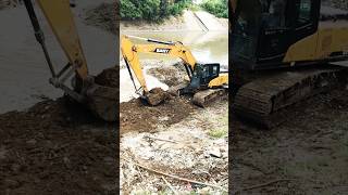 Silt removal and normalization with Sanny excavator shorts excavator [upl. by Asemaj687]