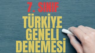 7 SINIF MOZAİK YAYINLARI TÜRKİYE GENELİ2 DENEMESİ [upl. by Bussy]