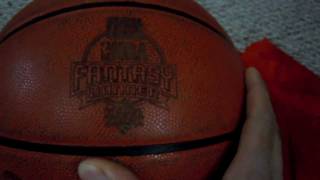 RARE HOW TO BREAKIN SPALDING OFFICIAL LEATHER NBA GAME BALL amp REVIEW indoor [upl. by Areik]