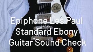 Epiphone Les Paul Standard Ebony Electric Guitar 2014 Sound Check amp Demo [upl. by Alie]