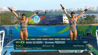 Rio 2016 🇧🇷  Ingrid de Oliveira amp Giovanna Pedroso  Saltos Ornamentais shorts [upl. by Quinlan]