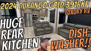 2024 Durango Gold 391RKF  Rear Kitchen RV  Luxury Living on Wheels [upl. by Landri]