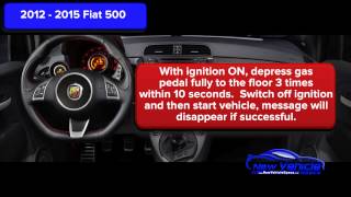 2015 Fiat 500 Oil Light Reset [upl. by Lauralee335]