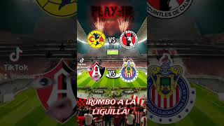 PARTIDOS DE PLAY IN LIGA MX ⚽️🇲🇽 ligamx futbolmexicano atlas chivas america tijuana [upl. by Merrielle]