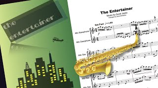 The Entertainer Alto Saxophone Duet [upl. by Lilak373]