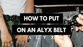 How to put on an ALYX studio rollercoaster belt [upl. by Ecirtra433]