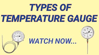 Types of Temperature Gauges [upl. by Idnal]