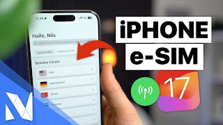 eSIM auf dem iPhone installieren Urlaub in Asien USA etc  mit iOS 17  NilsHendrik Welk [upl. by Eardnoed189]