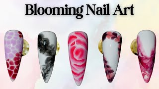 How to use Blooming Gel  Blooming Gel Nail Tutorial  Top 5 Easy Nail Art designs for beginners [upl. by Anestassia]