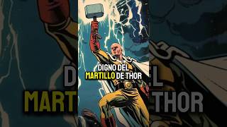 SAITAMA PUEDE LEVANTAR EL MARTILLO DE THOR anime saitama onepunchman manga marvel [upl. by Mont]