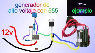 Como montar una fuente de alto voltaje con NE555 [upl. by Quentin261]