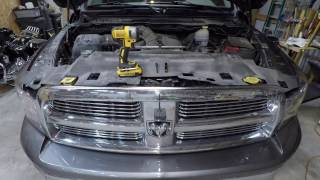 2011 RAM 1500 headlight and grille removal [upl. by Palgrave953]