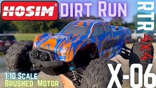 Hosim X06 110 Scale RC Truck RTR  Dirt Run [upl. by Callahan]