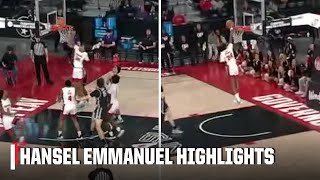 Hansel Emmanuel rocks the rim and swats a shot on backtoback possessions  ESPN College Basketball [upl. by Aver]