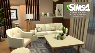 Aesthetic Apartment  701 Zenview Apartment  San Myshuno  The Sims 4  Stop Motion  No CC [upl. by Buehrer266]