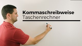 Kommaschreibweise und wissenschaftliche Notation beim Taschenrechner Casio fx [upl. by Atekahs]