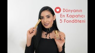 Dünyanın En Kapatıcı 5 Fondöteni 💄 👍 [upl. by Tnerual]