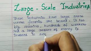 Large Scale Industries Few lines on Large scale industry Essay on Large scale industry [upl. by Patrizia577]