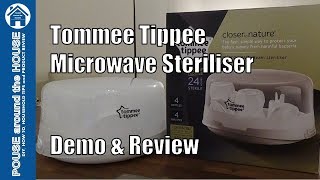 Tommee Tippee Microwave Steriliser Demo amp Review How to use Steam Seriliser Closer to nature [upl. by Walker]