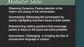 Mediation 101  Essential Mediator Skills [upl. by Bastian79]