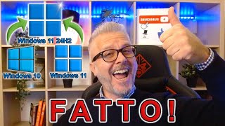 Aggiornare a Windows 11 24H2 Anche su PC SENZA REQUISITI e SENZA formattare Ecco la guida facile [upl. by Roxi]