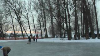 Eldik  Ochten Schaatspret op natuurijs [upl. by Atiuqat907]