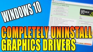 How to 2 Remove the display driver in safe mode using DDU [upl. by Reyotal145]