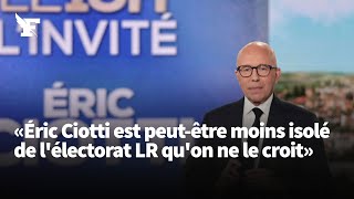 «Éric Ciotti est peutêtre moins isolé de lélectorat LR quon ne le croit» [upl. by Airdnassac439]