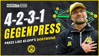 FM22 GEGENPRESS LIKE KLOPP  FM22 Tactics  Football Manager 2022 [upl. by Nandor]