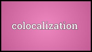 Colocalization Meaning [upl. by Inalial8]