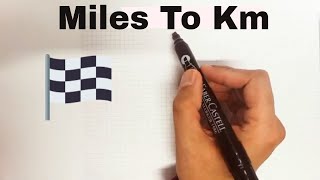 How to Convert Miles to KM in 3 Seconds  Easy Way [upl. by Asereht]