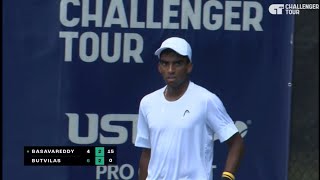 Nishesh Basavareddy Vs Edas Butvilas FINAL CHARLESTON 2024 [upl. by Oesile236]