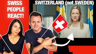 Switzerland not Sweden SWISS PEOPLE REACT to Sweden not Switzerland [upl. by Esiouqrut]