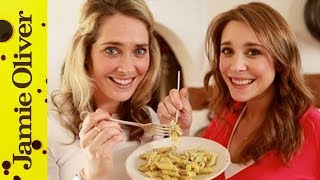 How to make Pesto  SuperQuick Pasta Sauces [upl. by Nairahcaz]