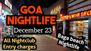 Goa Nightlife  Sinq Night club  Goa Night clubs Entry Fee Charge Titos club Mambos club Maya club [upl. by Krefetz]