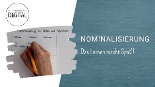 Nominalisierung Substantivierung von Verben und Adjektiven inkl Arbeitsblatt [upl. by Rafter342]