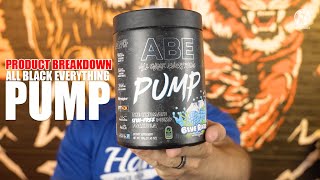 ABE All Black Everything Pump Solid NonStimulant PreWorkout Option [upl. by Alaehs]