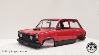 Costruire Fujimi A112 Abarth parte 3 scala 124 ITA finiture esterne [upl. by Ocirled]