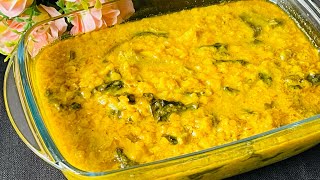 পুঁইশাক দিয়ে মসুর ডাল রান্নাDal Diye Pui Shak RecipeMalabar Spinach With LantilPui Shak Recipe [upl. by Nerok]