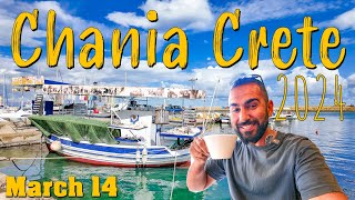 Chania Crete walking tour 4k vlog drone Greece 2024 [upl. by Hyams300]