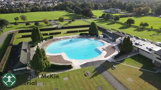 Ilkley Lido  4K Aerial Cinematic [upl. by Enimajneb]