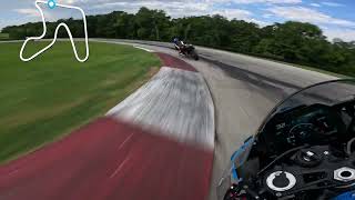 BMW S1000RR at Hallett Track Day  Intermediate Session 3 [upl. by Aihsyt]