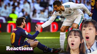 Korean Girls React To Messi VS Ronaldo  The Greatest Rivalry In Football History  𝙊𝙎𝙎𝘾 [upl. by Eilrahs186]