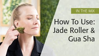 How To Use Jade Roller And Gua Sha Demonstration  Eminence Organics [upl. by Buchheim]